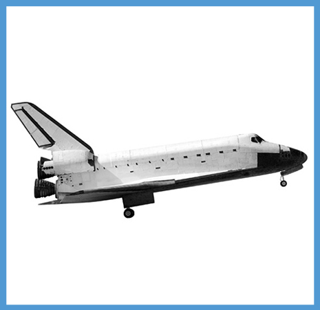 A NASA space shuttle.