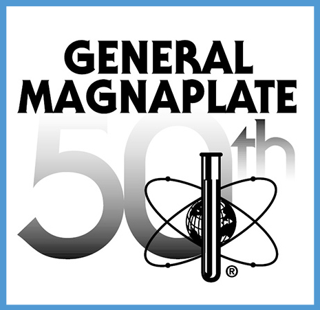 The special logo created to celebrate General Magnaplate’s 50th anniversary in 2002.
