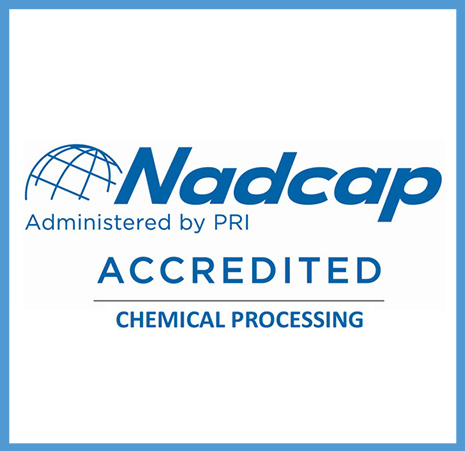 The Nadcap accreditation emblem. Magnaplate continually undergoes strict audits to earn Nadcap recertifications.